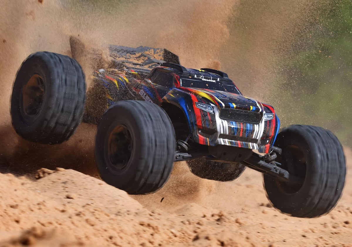 Combo Traxxas Sledge 1/8 Brushless belted bleu VXL 6S TQi ID RTR - 95096-4 - Breizh Modélisme.