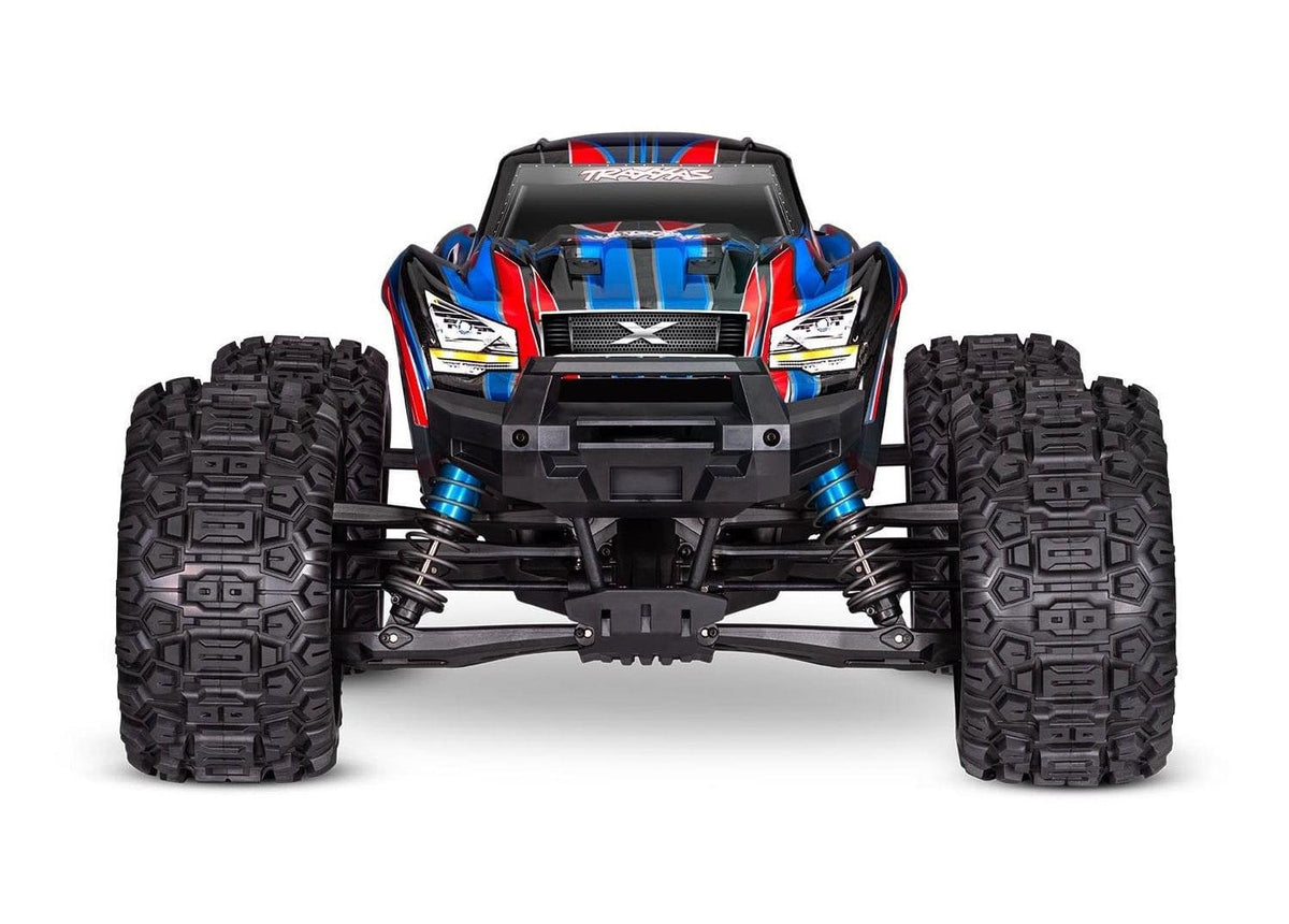 Pack Traxxas XMaxx 4x4 8S Belted bleu RTR 1/6 brushless 77096-4 - Breizh Modélisme.