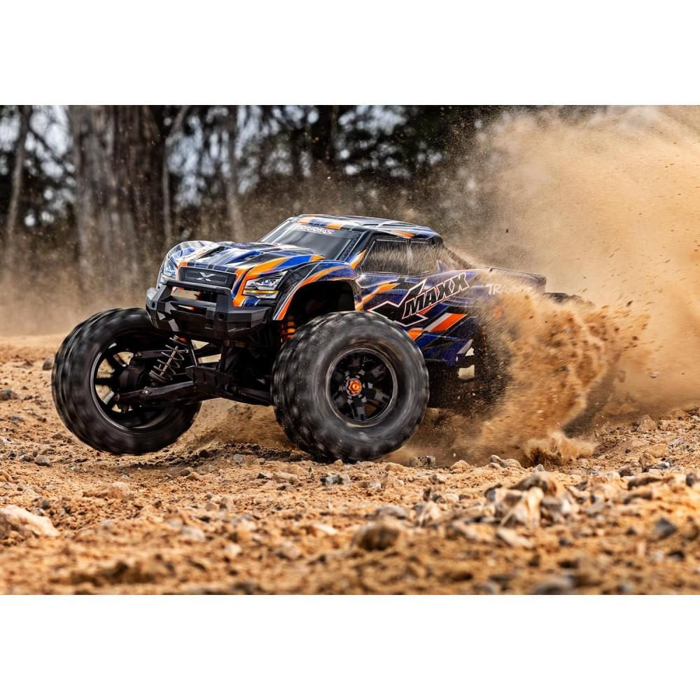 Pack XMaxx Traxxas 8S Belted orange RTR 1/6 brushless 77096-4 - Breizh Modélisme.