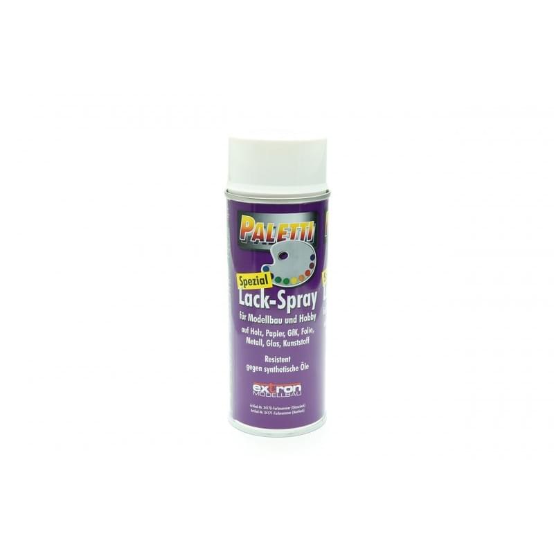 Peinture aérosol brillant blanc 400ml Paletti - RAL9003