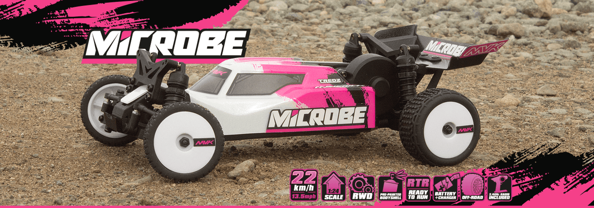 Maverick Microbe Buggy RC 1/24 Tout-Terrain RTR – LiPo inclus (MV150851)