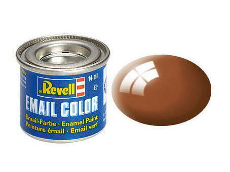 Peinture Brun brillant - Revell 32180 - RAL 8003 (N°80) - Breizh Modélisme.