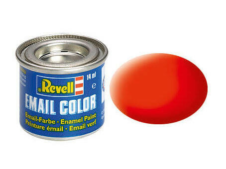 Peinture Orange fluo mat - Revell 32125 - RAL 2005 (N°25) - Breizh Modélisme.