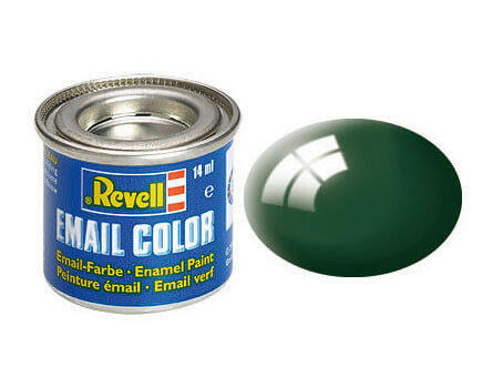 Peinture Vert Foncé brillant - Revell 32162 - RAL 6005 (N°62) - Breizh Modélisme.