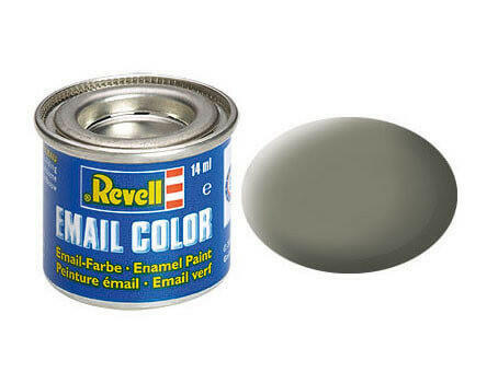 Peinture Vert olive mat - Revell 32145 - RAL 7003 (N°45) - Breizh Modélisme.