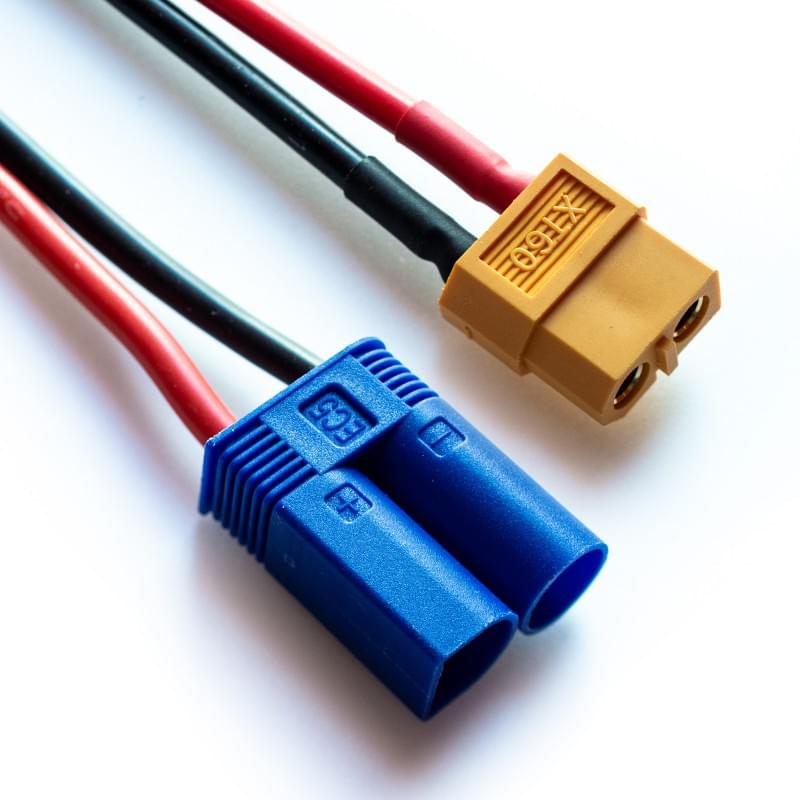 Câble pour chargeur sortie XT60 - XT60 vers EC5 - SK600023-16 - Breizh Modélisme.