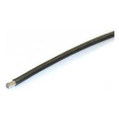Câble Silicone Souple 1 Mètre noir 2,5mm - Breizh Modélisme.
