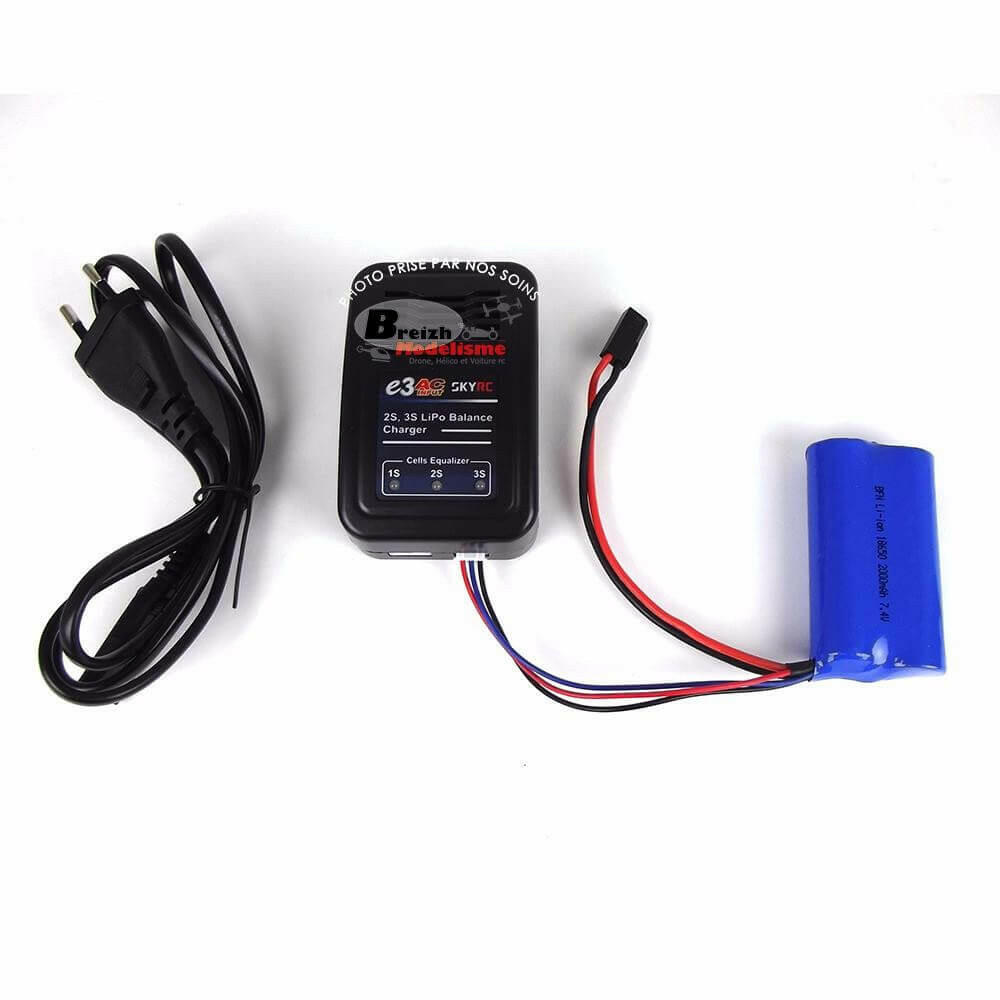 Chargeur Sky RC E3 V2 Accu Lipo 2 et 3S (7,4V et 11.1V) - 10081 - Breizh Modélisme.
