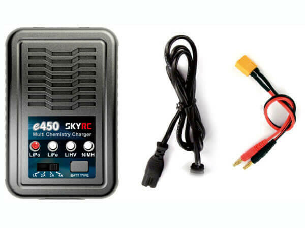 Chargeur Sky RC E450 pour Accu Lipo 2S-4S et Ni-Mh - 100122 - Breizh Modélisme.