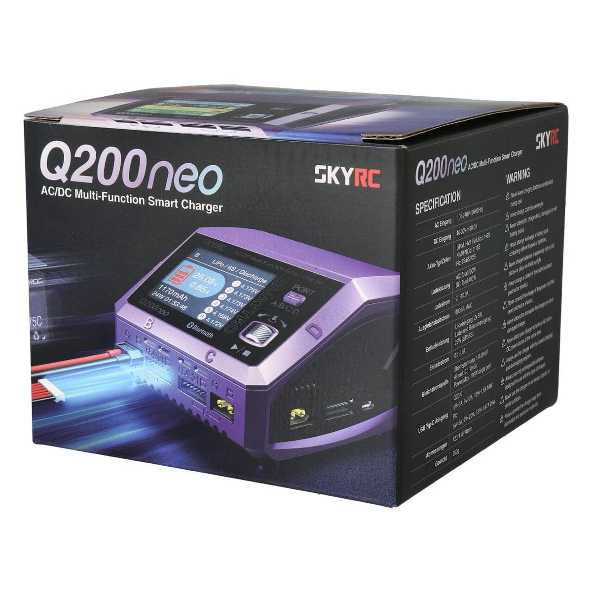 Chargeur SkyRK Q200 Néo LiPo 1-6s (10A 200W) - 100197-01 - Breizh Modélisme.