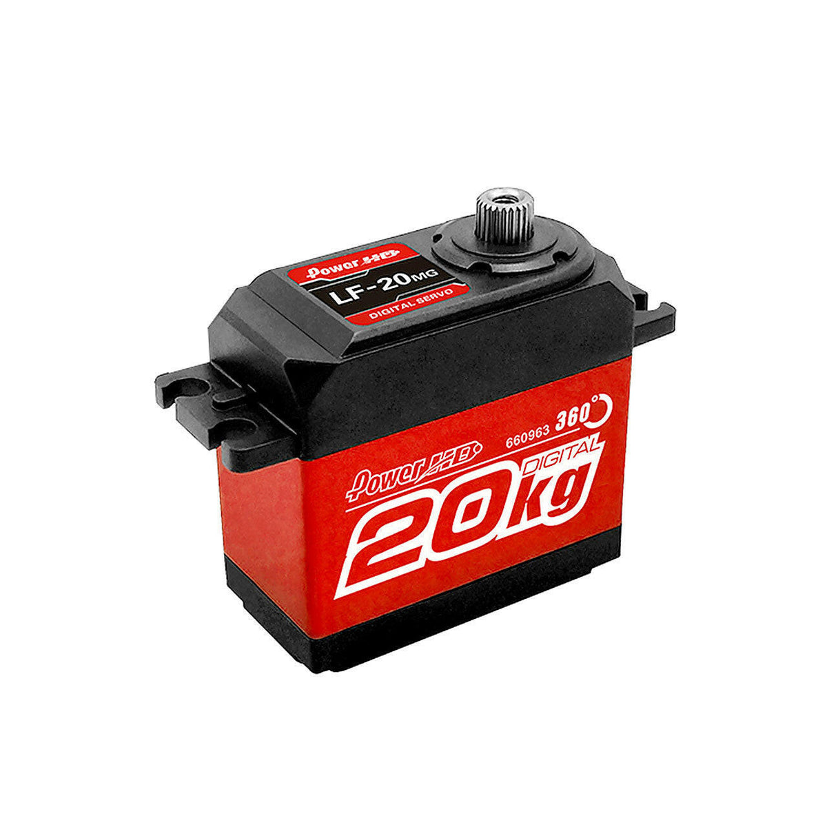 Servo Digital 20kg pour Voitures 1/8 et 1/10 - Power HD LF-20MG - Breizh Modélisme.