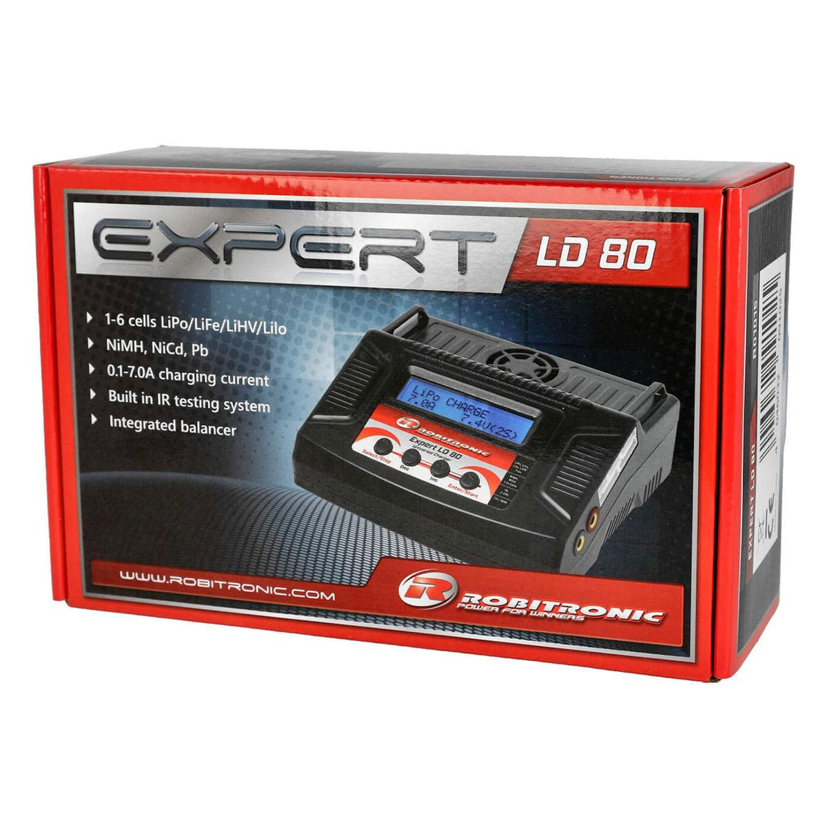 Chargeur lipo 80W pour accus 1 à 6S et Ni-Mh
