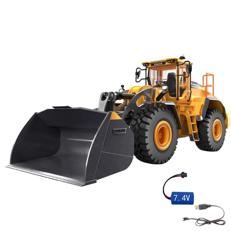 Chargeuse en métal 1/16 V2 RC Volvo L260H 4WD - E592-003 - Breizh Modélisme.