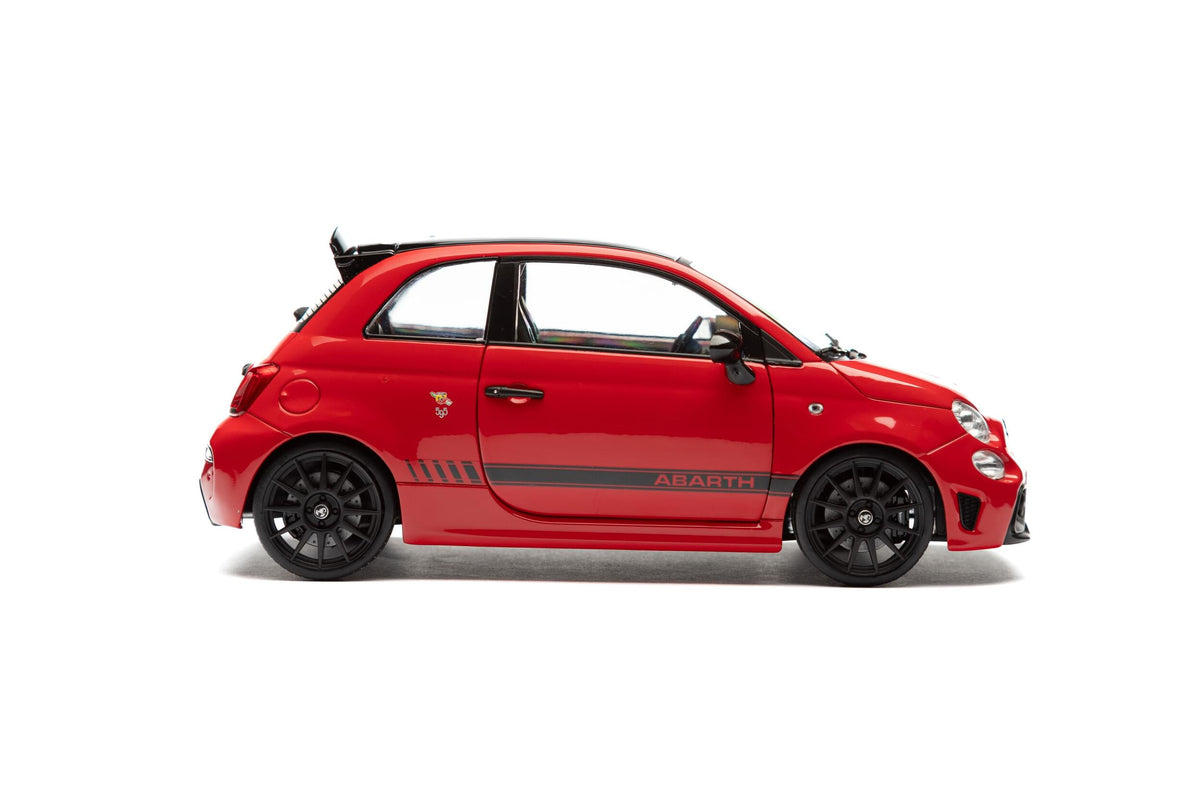 Solido S1811304 Voiture miniature collection 1/18 Fiat F595 Abarth rouge 2023 - Breizh Modélisme.