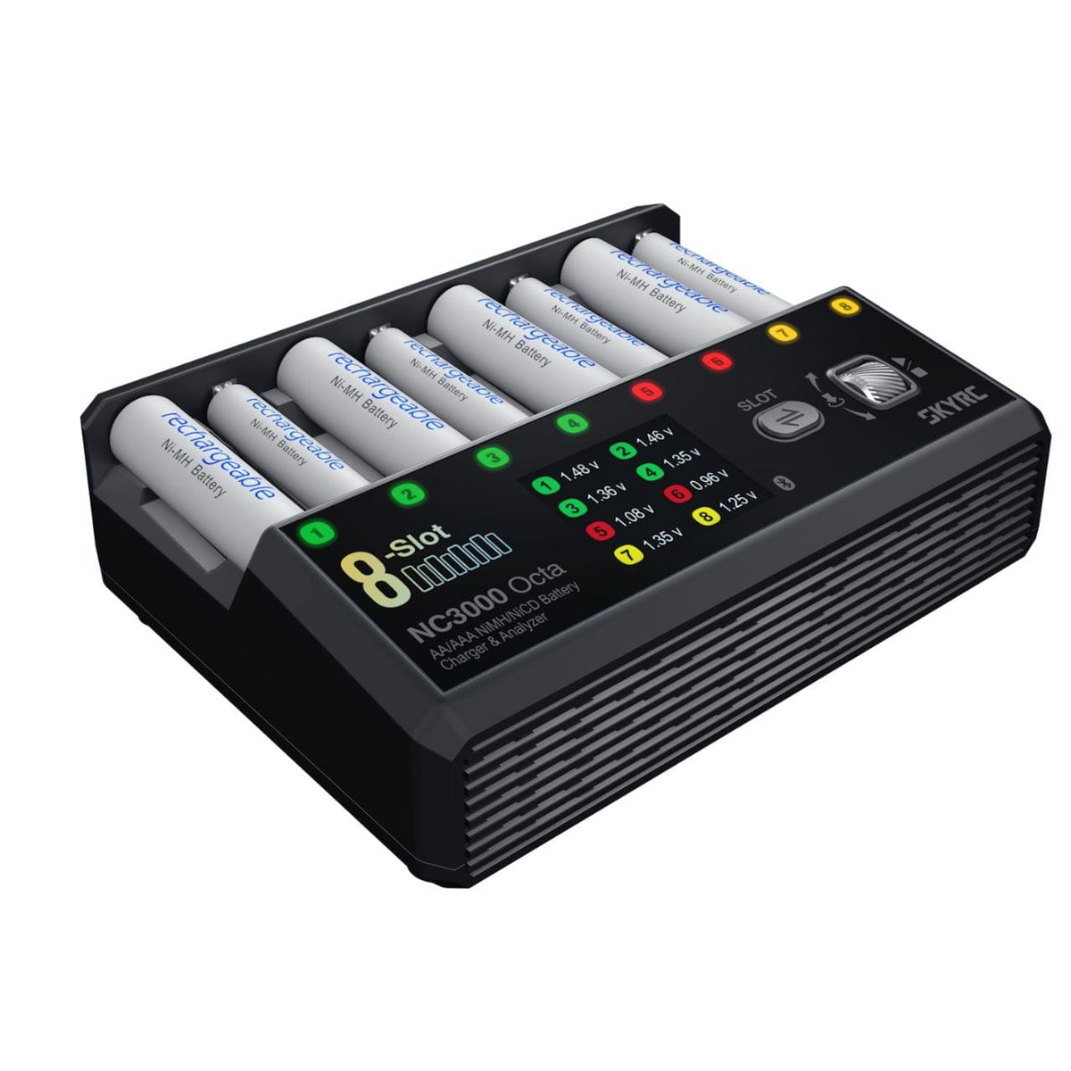 Chargeur octuple SkyRC NC3000 pour 8 piles AA/AAA DC 3A - 100228-01