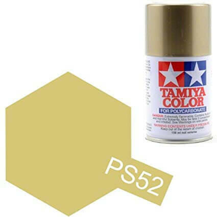 Peinture Lexan PS-52 alu champagne anodise - Tamiya 86052 - Breizh Modélisme.