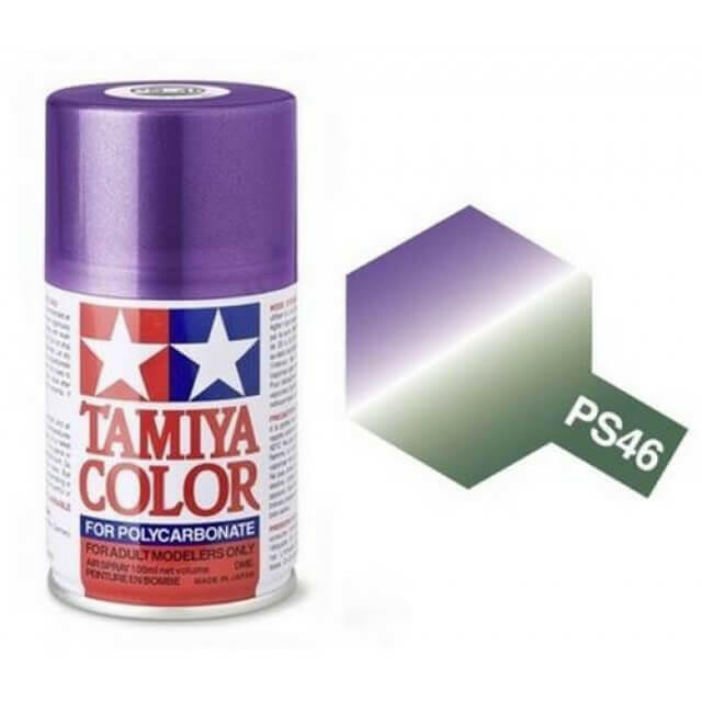 Peinture Lexan PS46 Violet / Vert - Tamiya 86046 - Breizh Modélisme.