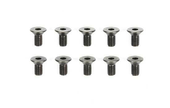 Lot de 10 Vis 3x6mm acier Tête fraisée - Tamiya 51625 - Breizh Modélisme.