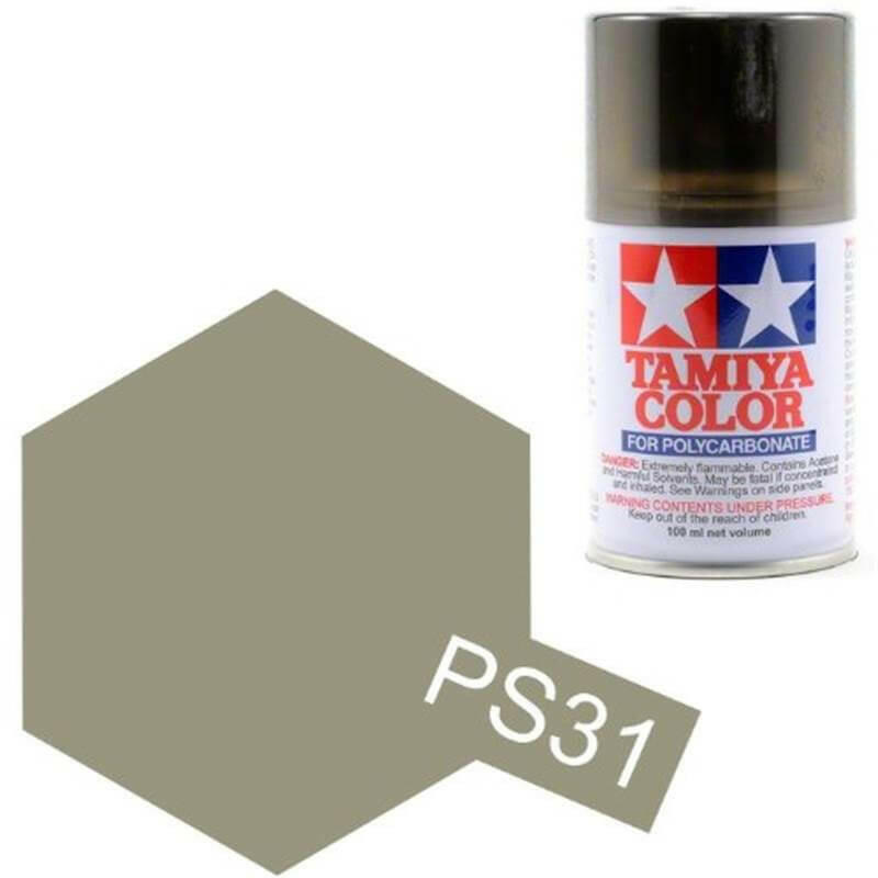 Peinture Lexan PS31 Smoke (noir fumé) - Tamiya 86031 - Breizh Modélisme.