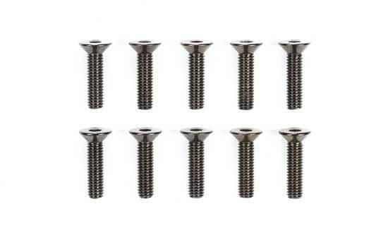 Vis 3x12mm acier Tête fraisée (x10) - Tamiya 51631 - Breizh Modélisme.