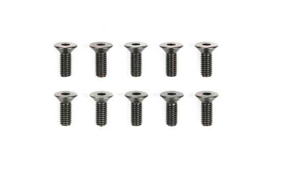 Vis 3x8mm acier Tête fraisée (x10) - Tamiya 51627 - Breizh Modélisme.