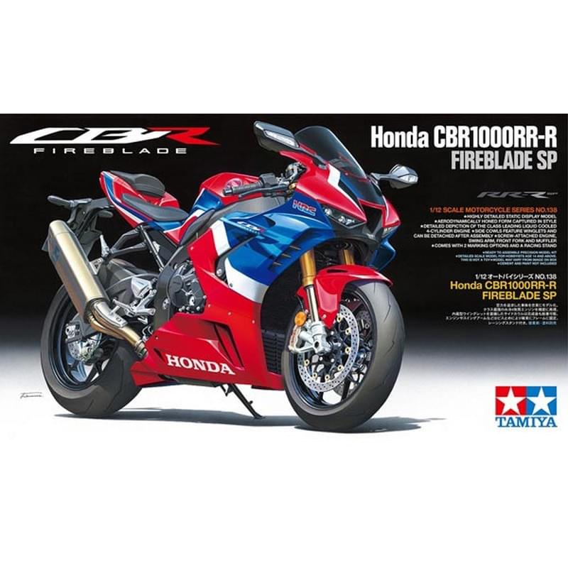 Maquette moto Honda CBR1000RR-R Fireblade SP - Tamiya 14138 - 1/12 - Breizh Modélisme.
