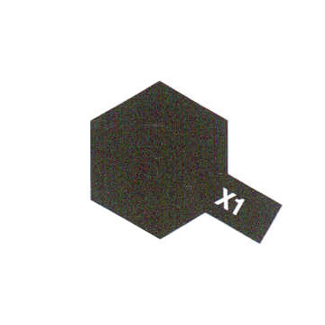 Peinture Acrylique Maquette X1 Noir brillant - Tamiya 81501 - - Breizh Modélisme.