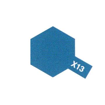 Peinture Acrylique Maquette X13 Bleu Metal brillant - Tamiya 81513 - - Breizh Modélisme.