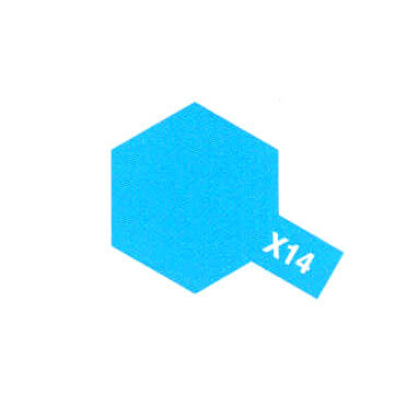 Peinture Acrylique Maquette X14 Bleu Ciel brillant - Tamiya 81514 - - Breizh Modélisme.