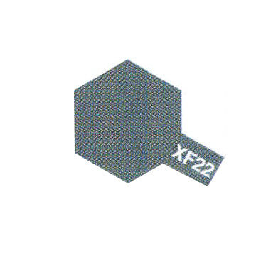 Peinture Acrylique Maquette XF22 Gris RLM mat - Tamiya 81722 - - Breizh Modélisme.