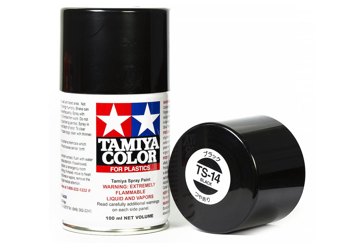 Peinture Maquette TS14 Noir brillant - Tamiya 85014 - Breizh Modélisme.