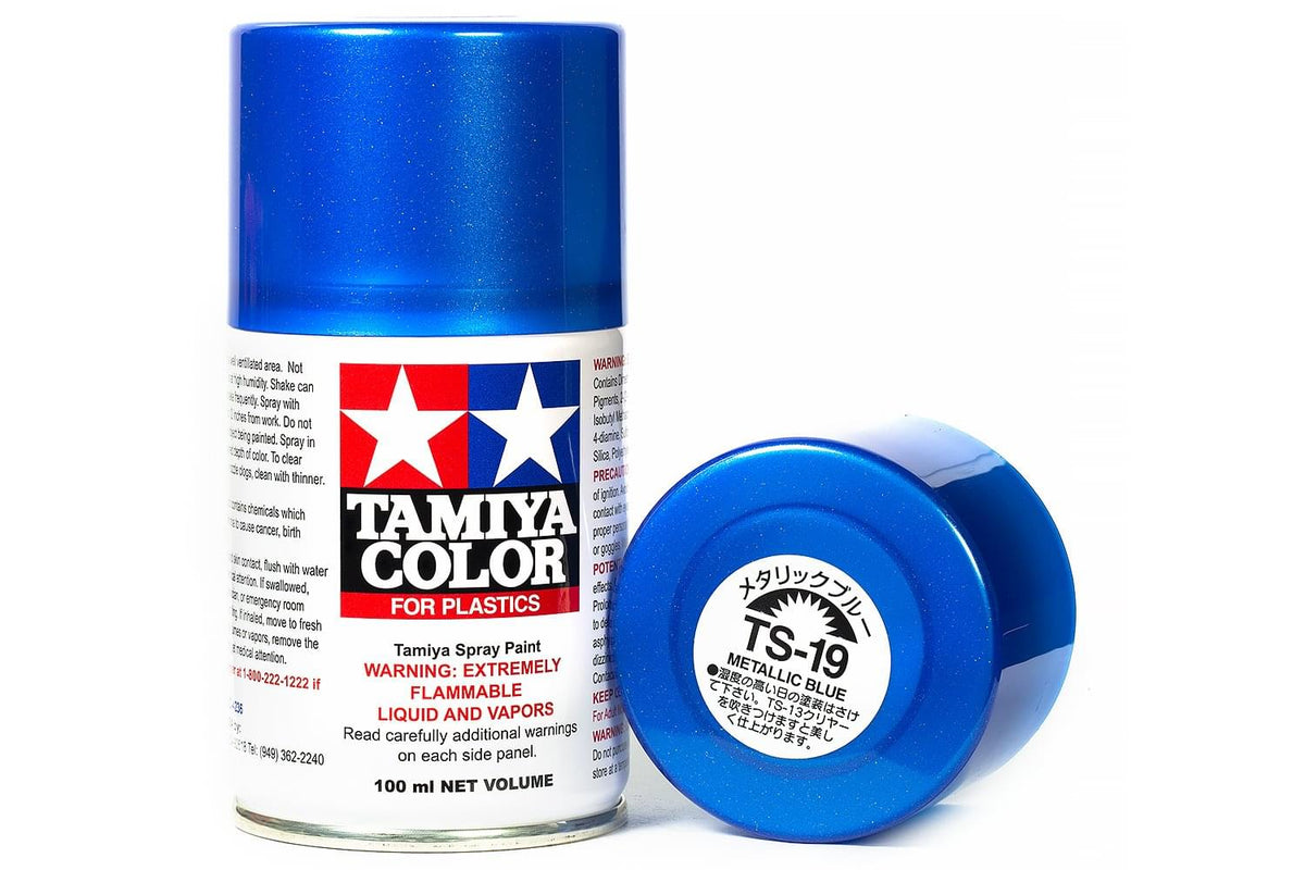 Peinture Maquette TS19 Bleu Metal brillant - Tamiya 85019 - Breizh Modélisme.