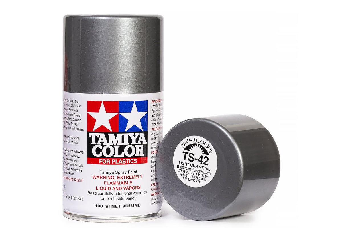 Peinture Maquette TS42 Gris Clair Metal brillant - Tamiya 85042 - Breizh Modélisme.