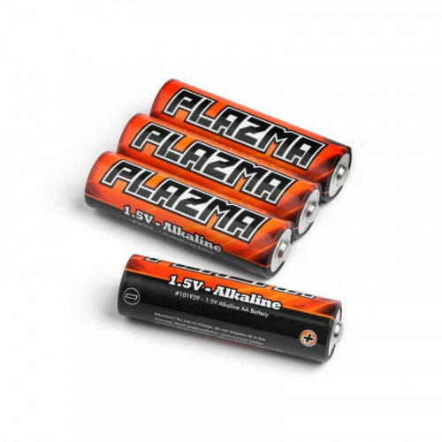 4 Piles Alcalines AA spéciale pour radio RC - Breizh Modélisme.