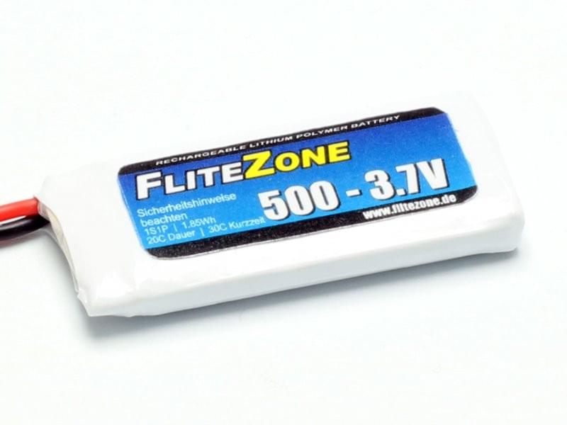 Batterie LiPo FliteZone 500 - 3,7V (MOLEX 51005) C9334 - Breizh Modélisme.