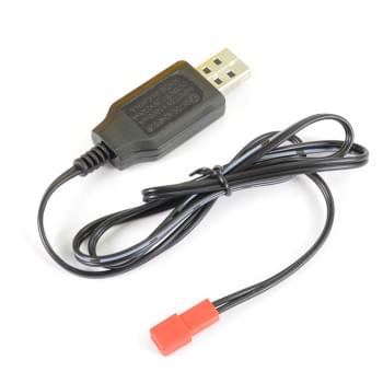 Chargeur USB pour batteries Ni-Mh 7,2V  - Prise JST rouge - Breizh Modélisme.