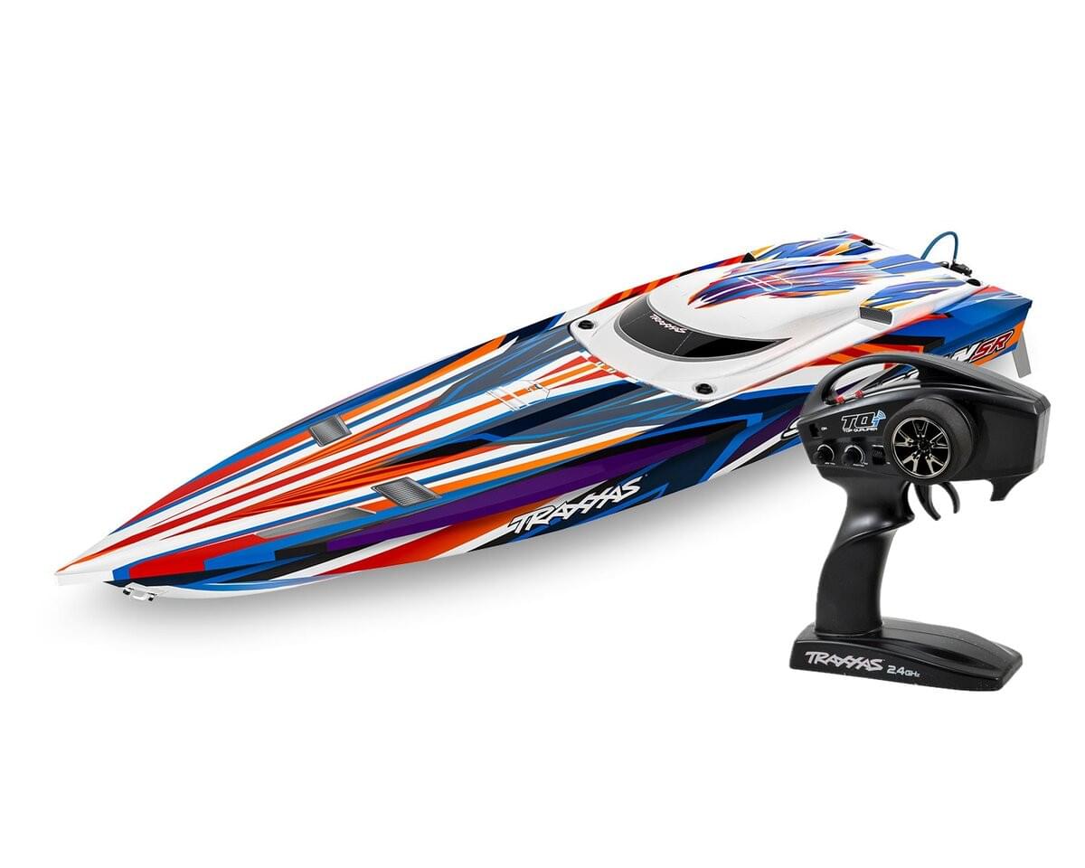 Bateau Traxxas Spartan SR VXL 6S TQi ID TSM RTR 103076-4 orange - Breizh Modélisme.