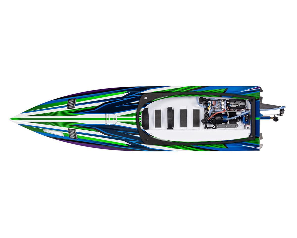 Bateau Traxxas Spartan SR VXL 6S TQi ID TSM RTR 103076-4 vert - Breizh Modélisme.