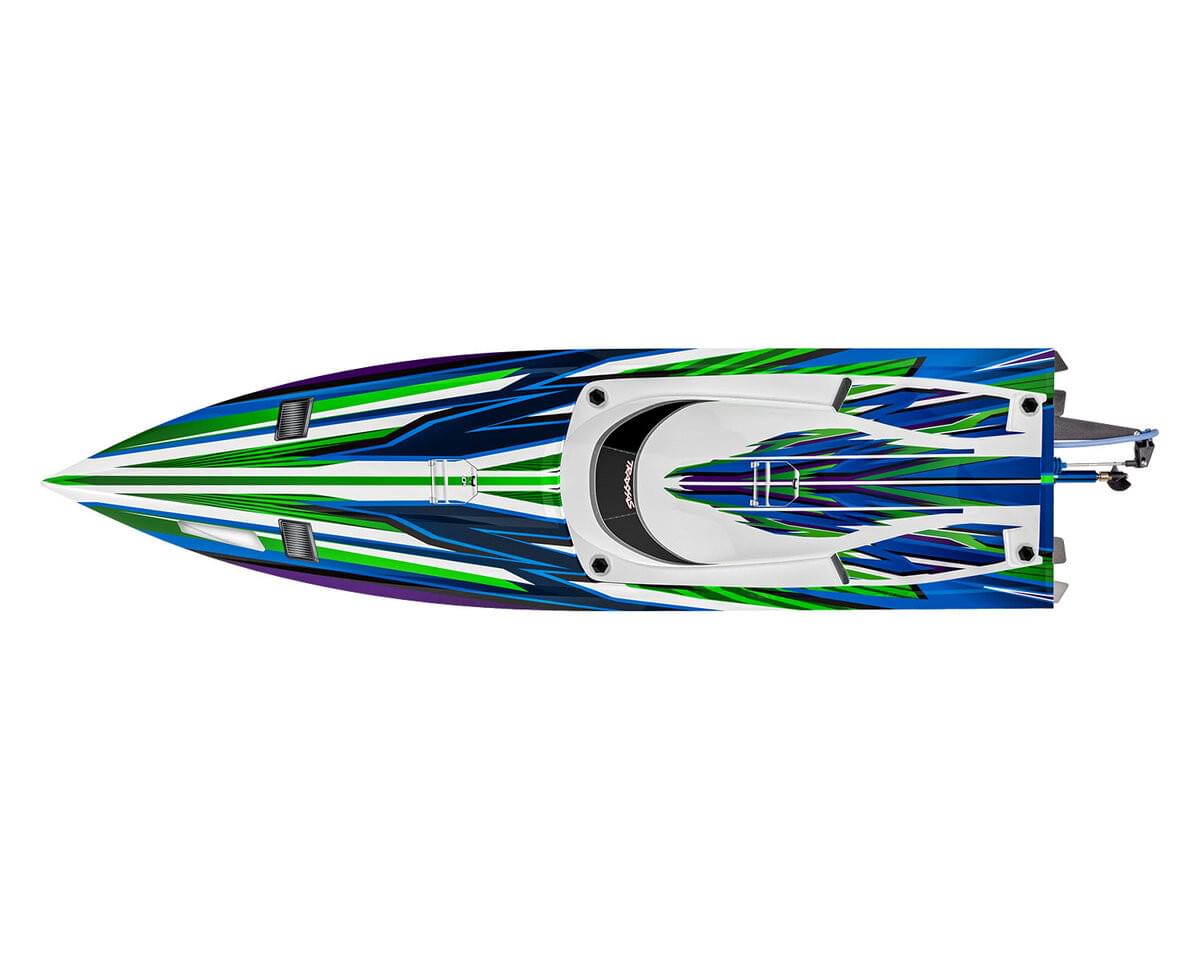 Bateau Traxxas Spartan SR VXL 6S TQi ID TSM RTR 103076-4 vert - Breizh Modélisme.