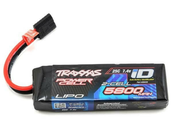 Batterie lipo 2S Traxxas 2843X 7,4V 5800 mAh 25C ID - Breizh Modélisme.