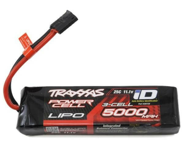 Batterie lipo 3S Traxxas 2872X ID 11,1v 5000mah 25C - Breizh Modélisme.