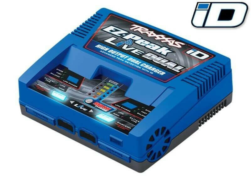 Chargeur Traxxas 2973G EZ-Peak Live Dual iD Bluetooth 200W - Breizh Modélisme.