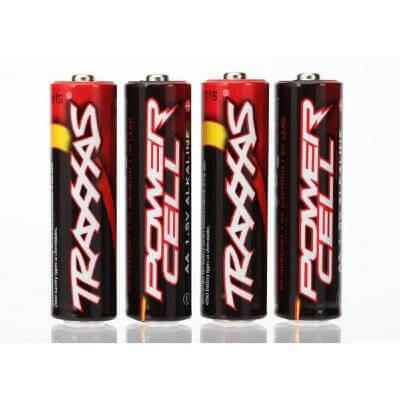 Piles Power AA Alcaline (x4) - Traxxas 2914 - Breizh Modélisme.
