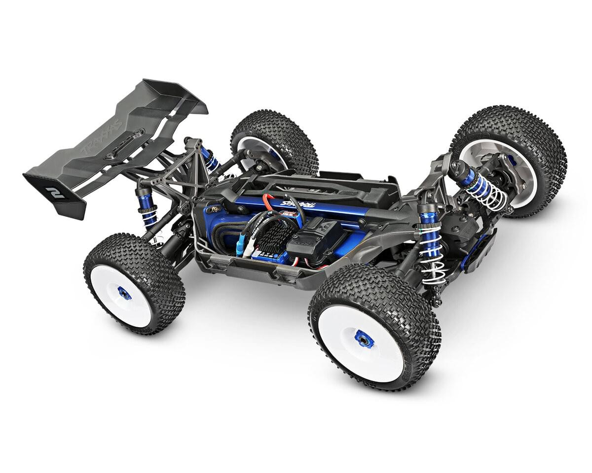 Traxxas Buggy 1/8 Jato 4x4 VXL RTR 90386-4 bleu - Breizh Modélisme.