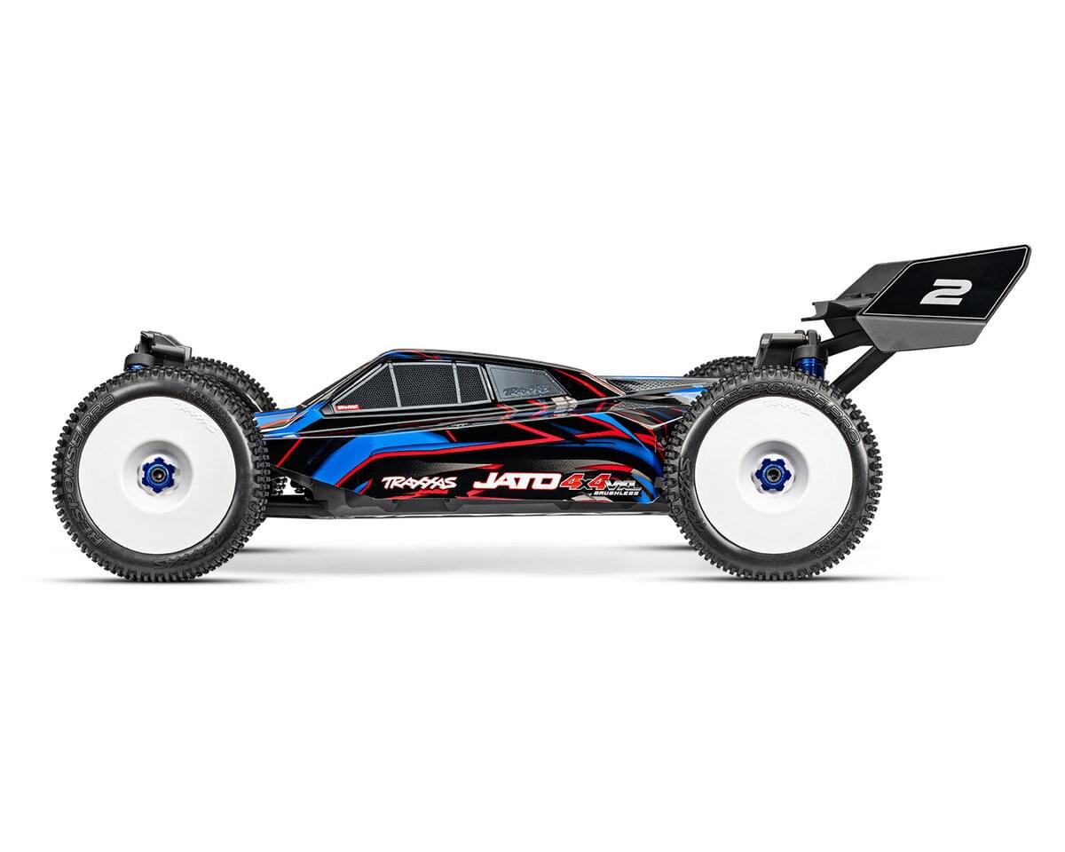 Traxxas Buggy 1/8 Jato 4x4 VXL RTR 90386-4 bleu - Breizh Modélisme.