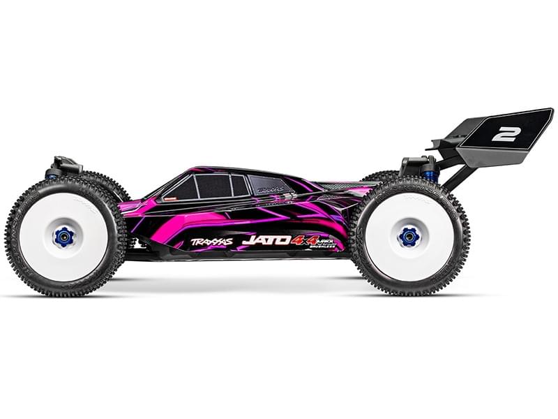Traxxas Buggy 1/8 Jato 4x4 VXL RTR 90386-4 rose - Breizh Modélisme.