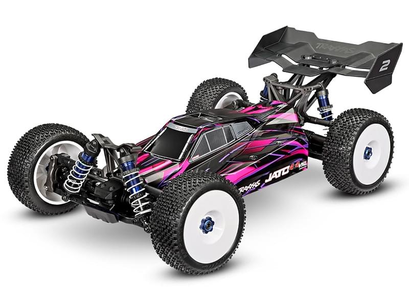 Traxxas Buggy 1/8 Jato 4x4 VXL RTR 90386-4 rose - Breizh Modélisme.