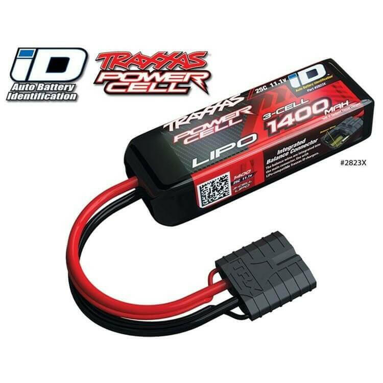 Traxxas lipo 3S Batterie 11,1V 1400 mAh 25C 1/16 - 2823X - Breizh Modélisme.