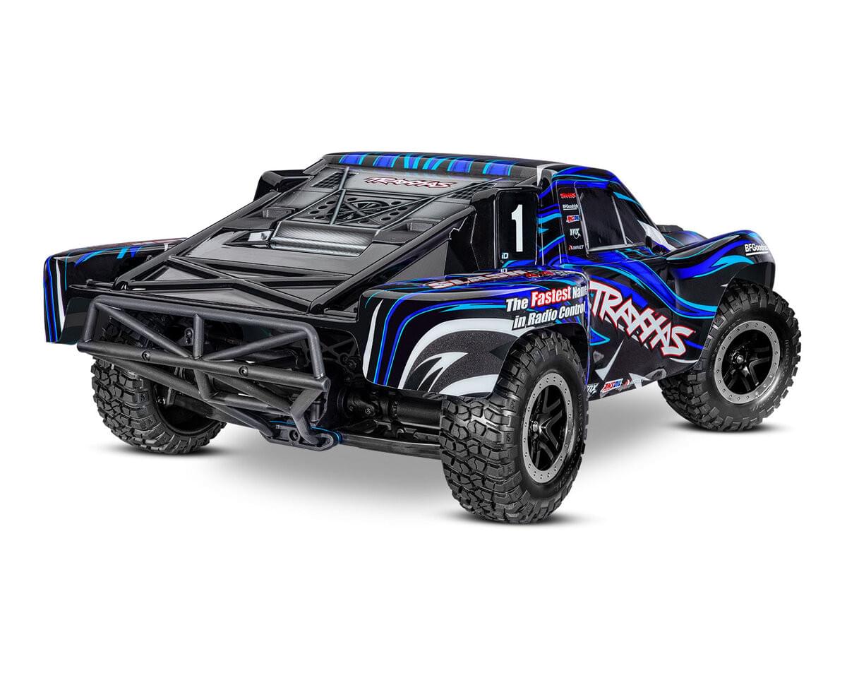 Traxxas Slash 4X4 VXL brushless HD 68386-4 bleu - Breizh Modélisme.