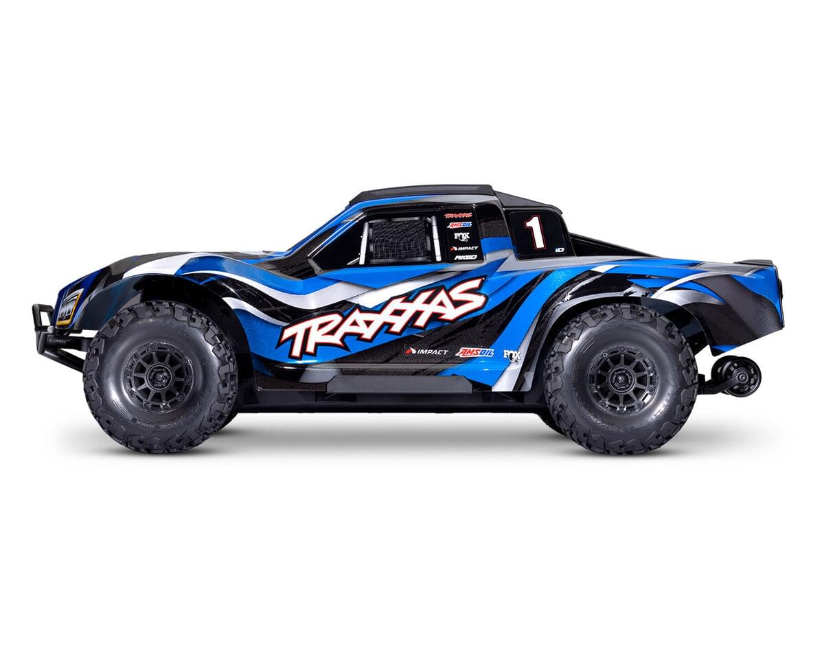 Traxxas Maxx Slash 6s Short Course 1/8 bleu 102076-4 - Breizh Modélisme.